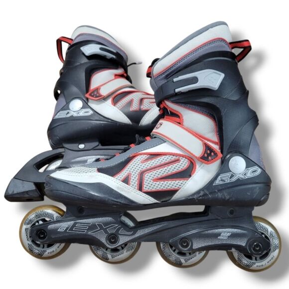 K2 EXO Inline Skates Size 11 Men's K2 EXO 108007 ABEC 5 Bearings 78mm/80a Wheels - Picture 1 of 14